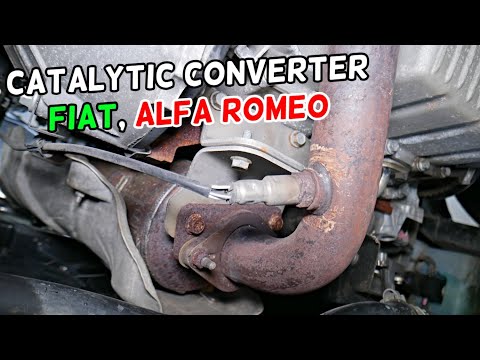 WHERE IS THE CATALYTIC CONVERTER ON FIAT ALFA ROMEO GRANDE PUNTO BRAVO DOBLO TIPO ALFA ROMEO 147 159