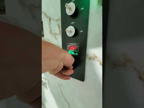 Double rain fall shower system thermostat first use #shower #bathroomdesign #bathroom #plumbing