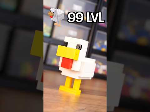 LEGO Minecraft Курица Lvl 1 VS Lvl 999 #lego #shorts