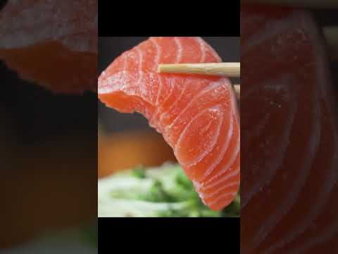 Salmon Cutting Skills / How to Cut a Salmon for Sashimi #shorts