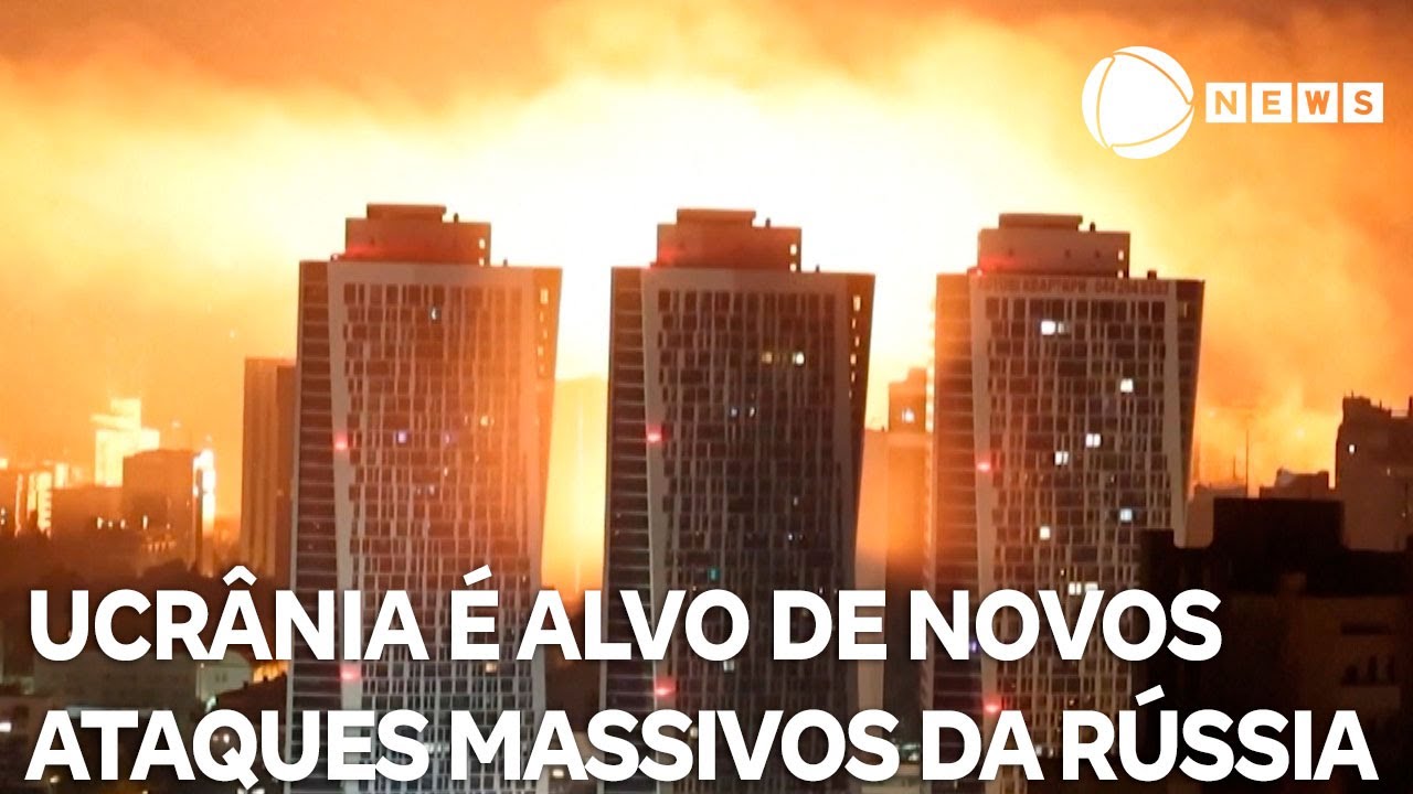 Ucrânia é alvo de novos ataques massivos da Rússia