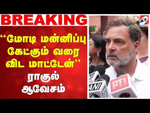 PM modi | Ragul | ''மோடி மன்னிப்பு கேட்கும் வரை விட மாட்டேன்'' - ராகுல் ஆவேசம்