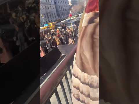 Перед показом Coach на New York Fashion Week, охоронці витягли мітингувальника організації PETA.