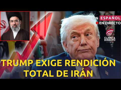 TRUMP LANZA ULTIMÁTUM A IRÁN TRAS ESCOGENCIA DE NUEVO LÍDER SUPREMO MIENTRAS SE DISPARA LA GASOLINA