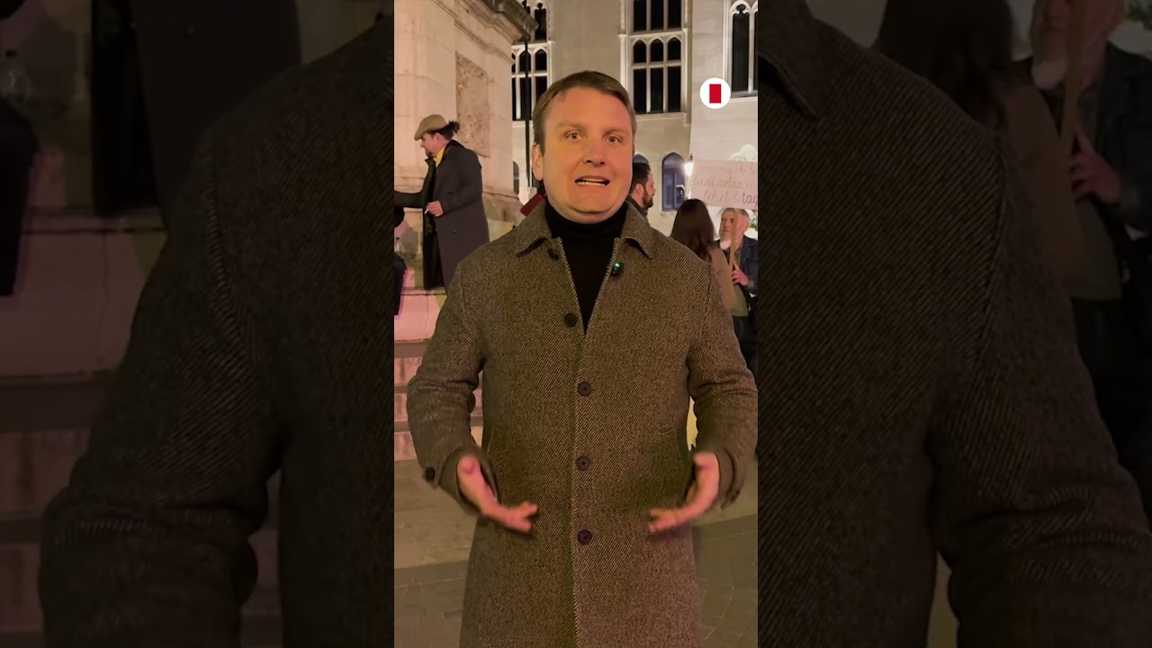 Michał Kokot w Budapeszcie. Realacja przed wyborami na Węgrzech #shorts