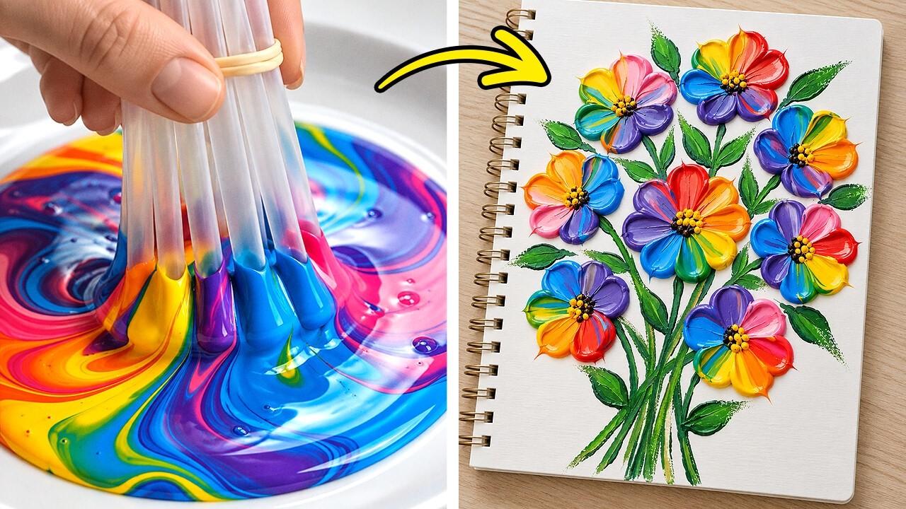 ✏️ Make Your School Supplies RAINBOW! Easy DIY Crafts