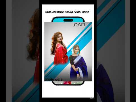 Saree Look Editing | Trendy PicsArt Design