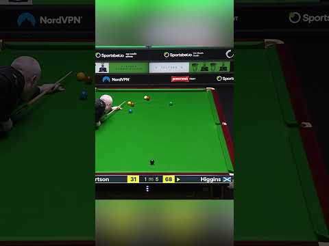A cheeky finish from John Higgins 😉