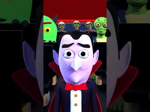 Scary wheels on the bus #shorts #kidssongs #hindirhymes #acchebachechannel