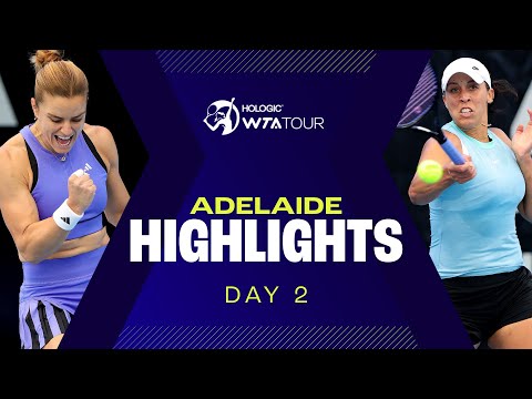 Day 2 in Adelaide featuring Jabeur, Ostapenko and Sakkari in action | WTA Match Highlights