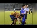 Yuvraj Singh touches Sachin Tendulakar's feet during MI vs SRH in IPL