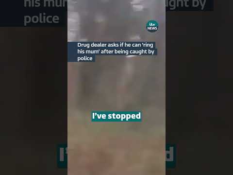 Drug dealer asks if he can ‘ring his mum’ after being caught by police #itvnews #news #uk #crime
