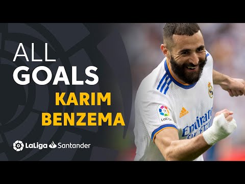 Todos los goles de Benzema en LaLiga Santander 2021/2022