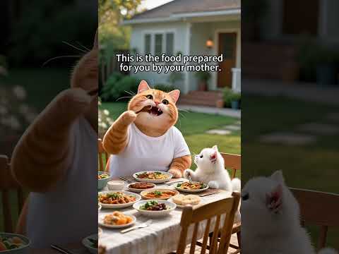 The Orange Cat Is in Trouble with His Wife! 😂🐾 #cat #funny #cute #orangecat #animation