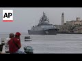Russian warships arrive in Cuba for military exercises in the Caribbean