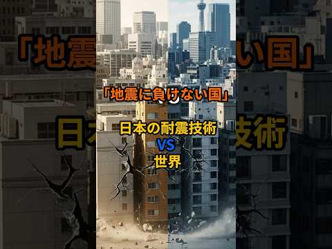 「地震に負けない国」日本の耐震技術vs世界....【海外の反応】#日本の魅力 #日本の技術 #shorts