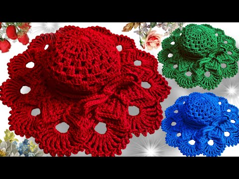 ⛔️ Woow!! El SOMBRERO más BUSCADO para este VERANO es tejido a CROCHET 😱