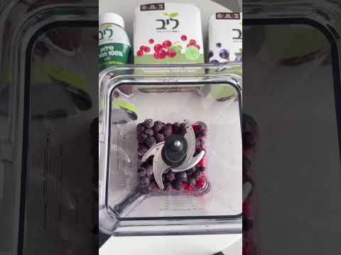 סורבה מרענן ועשיר בטעם, שמכינים בקלות מאוכמניות ודומדמניות קפואות אורגניות של ליב