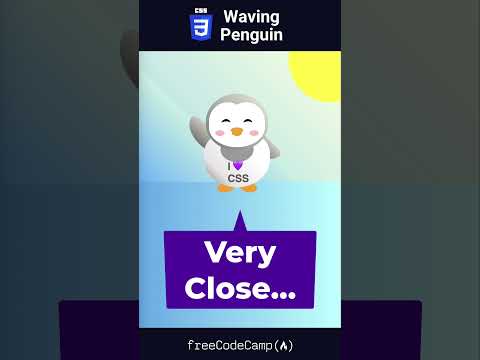 Waving Penguin in HTML and CSS
