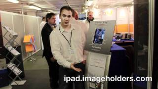 ImageHOLDERS iPad Lectern Holder for Global Bay @ Kiosk London Show - YouTube