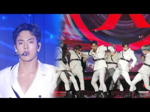 MONSTA X, 칼군무 속 넘치는 야성미 '걸어' @2016 SAF 가요대전 1부 20161226