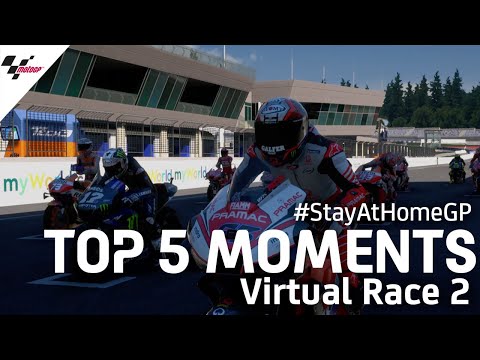 Top 5 moments - Virtual Race 2 #StayAtHomeGP 