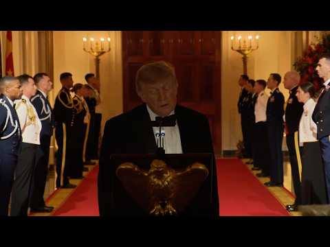 Trump delivers remarks at welcome banquet hosted for Xi