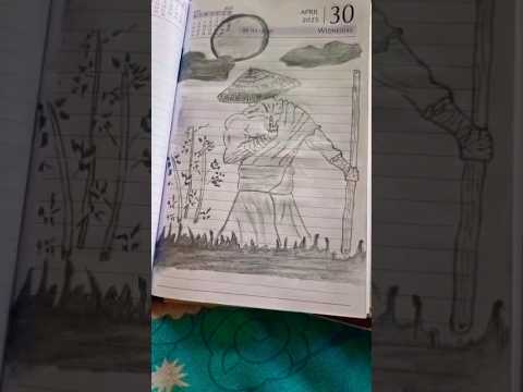 " Easy Drawing of Monk🦍 discipline "💙 #art #anime #drawing #art