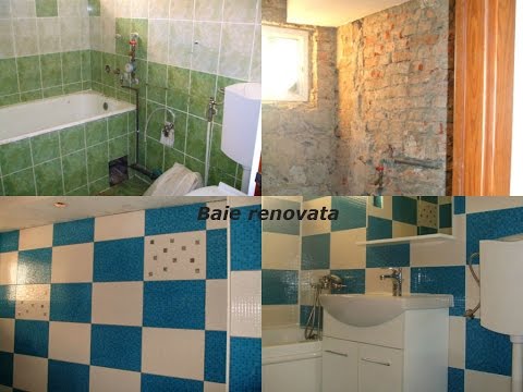 Model baie sah,amenajari interioare renovare baie apartament cluj-napoca - YouTube