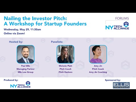 Nailing the Investor Pitch: A Workshop for Startup Founders