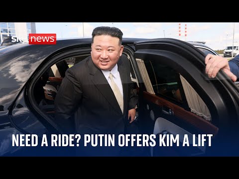 Vladimir Putin offers Kim Jong Un a lift in his limousine