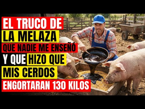 El truco de la melaza que nadie me enseñó y que hizo que mis cerdos engordaran 130 kilos