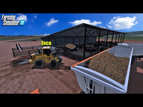 Fazenda simulada #82 | Carregando esterco bovino para a fábrica de adubo | Farming simulator 22 |