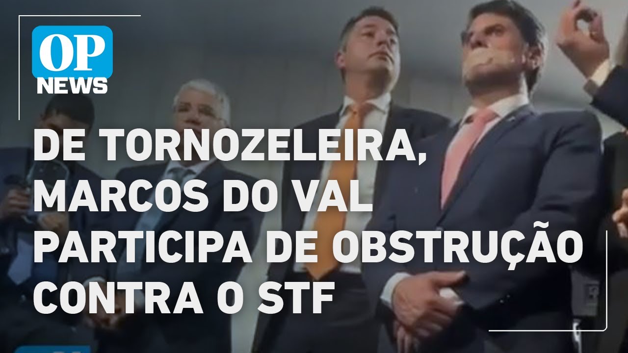 Marcos do Val vai ao Senado e mostra tornozeleira em meio a paralisação do Congresso | O POVO NEWS
