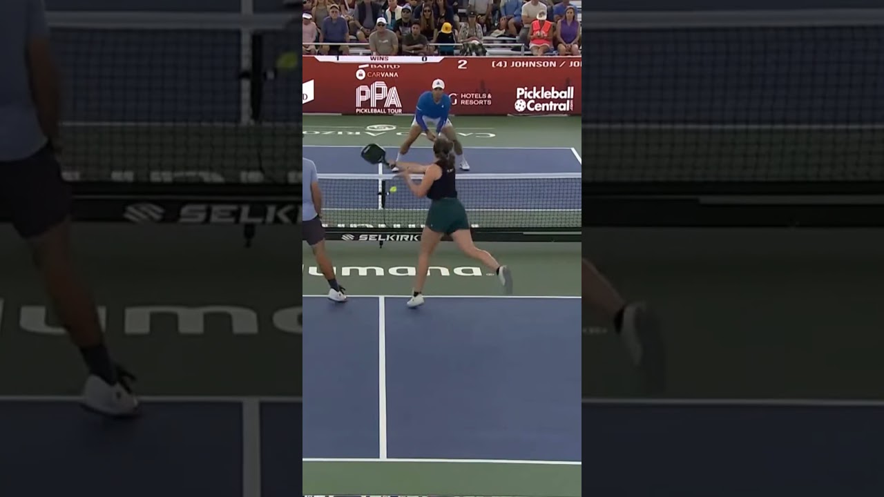 Center Strike: Why Hitting the Middle Wins Games #shorts #pickleball