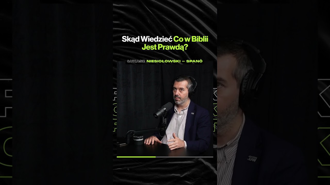 Skąd Wiedzieć, Co w Biblii Jest Prawdą? – ft. prof. dr hab. Łukasz Niesiołowski-Spanò