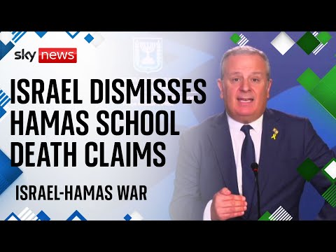 Israeli government dismisses Hamas claims over school strike deaths | Israel-Hamas War