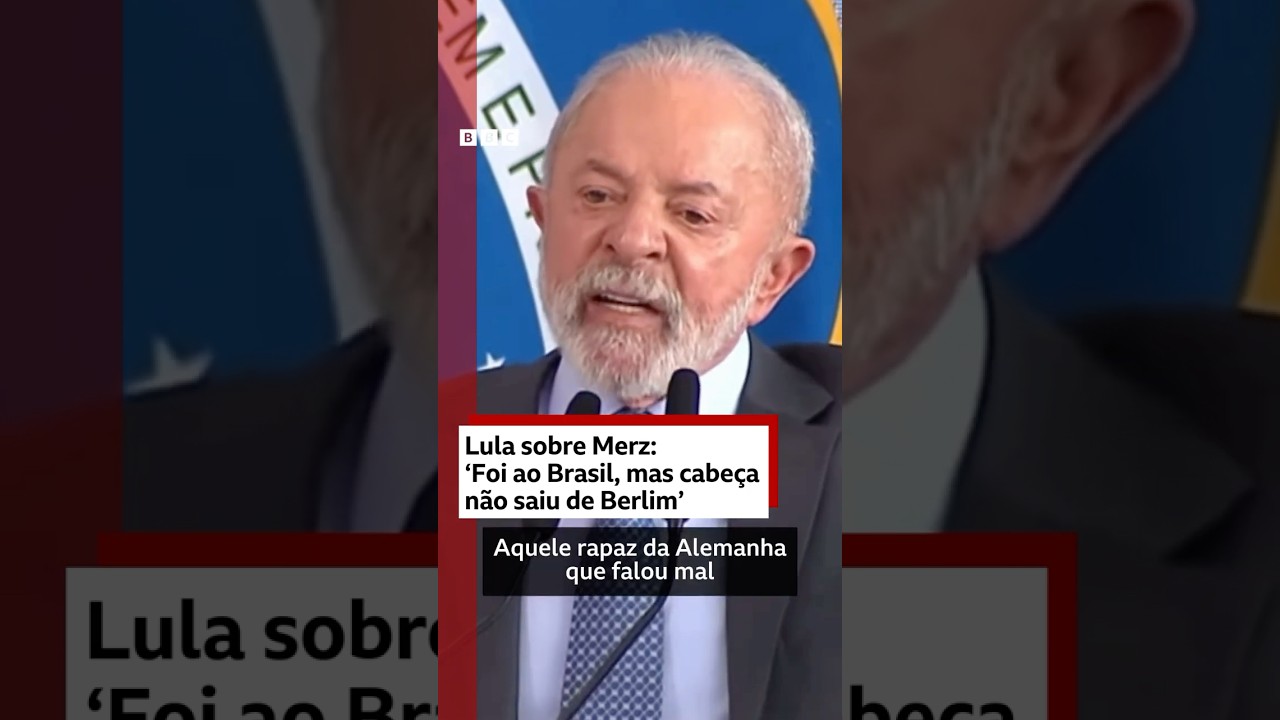 Lula sobre primeiro ministro alemão Aquele rapaz da Alemanha que falou mal de Belém 🗣️