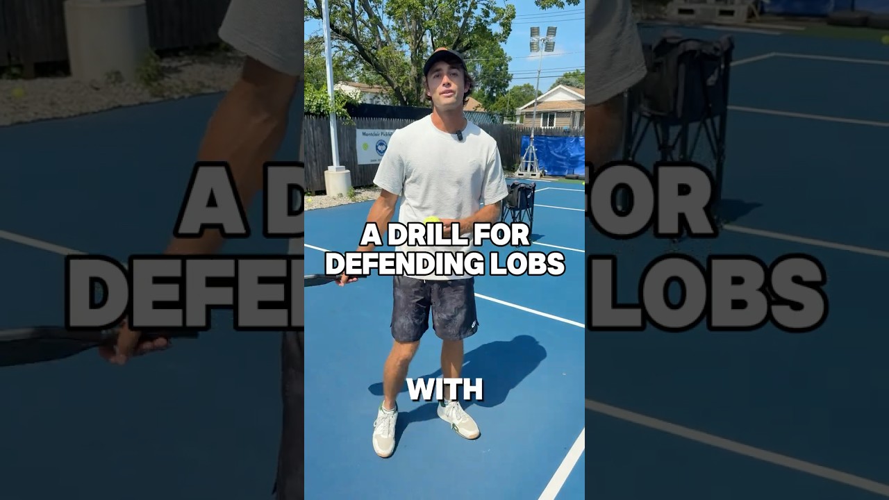 Top Pickleball Pro, James Ignatowich, shares a drill to practice defending lobs 🛡️#pickleballtips