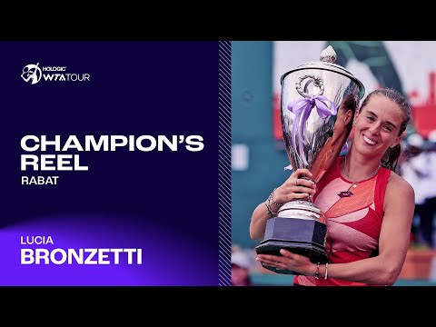 Rabat champion Lucia Bronzetti's TOP points from her first career WTA title run! 🏆