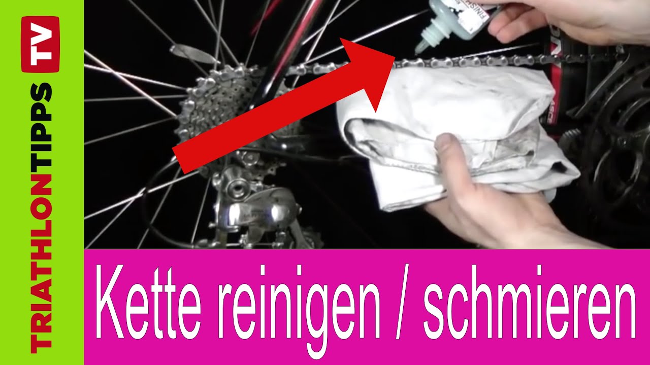 FahrradKette reinigen und schmieren YouTube