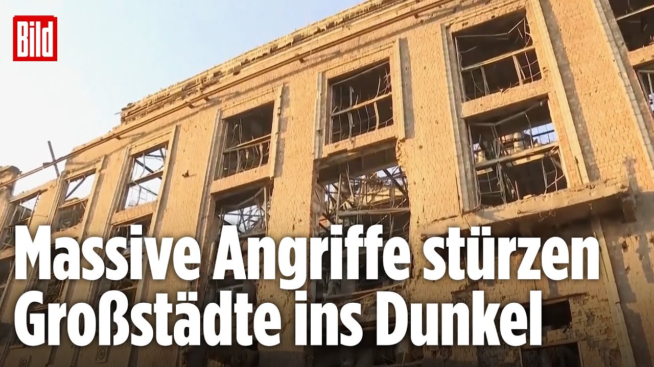 UKRAINE: Russischer Angriff legt Kraftwerk in Schutt und Asche