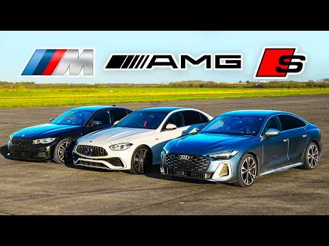 BMW Triumphs in Audi vs. Mercedes Drag Race Showdown