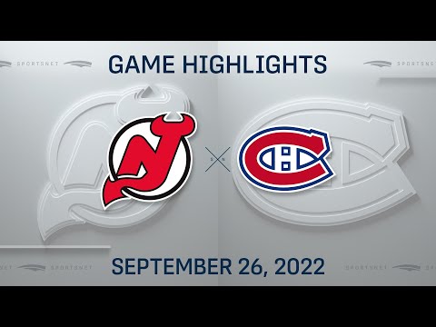 NHL Preseason Highlights | Devils vs. Canadiens - September 26, 2022