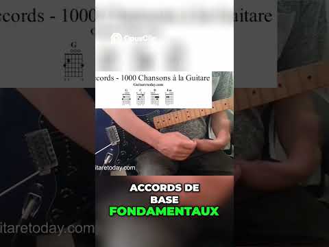 Guitare - 4 Accords Simples Pour Jouer Des Milliers de Chansons #apprendrelaguitare #guitar #musique