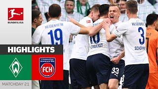 Heidenheim Keeps Surprising Us! | Bremen — Heidenheim 1-2 | Highlights | Matchday 21 – Bundesliga