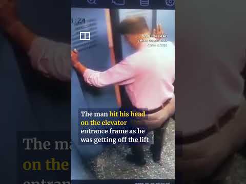 Man in lift narrowly escapes death