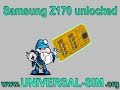 Samsung Z170 unlocked with UNIVERSAL SIM