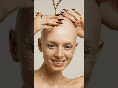 bald girl #sora #midjourney #makeupartist #aiartgeneration #aivideo #ai#kling #neuro