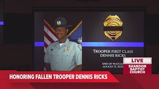 Full video: Funeral for South Carolina Trooper Dennis Ricks